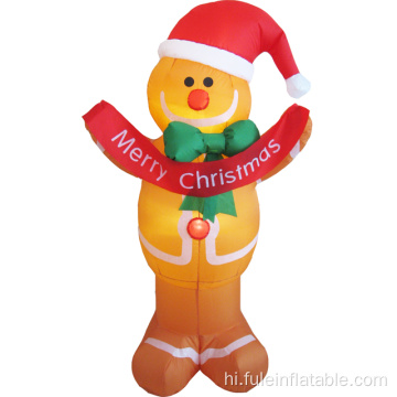 सजावट के लिए सस्ते क्रिसमस inflatable जिंजरब्रेड